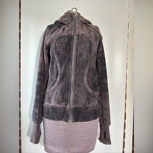 Lululemon Scuba Hoodie Full Zip Heathered Tie-Dye Women's Size S/M